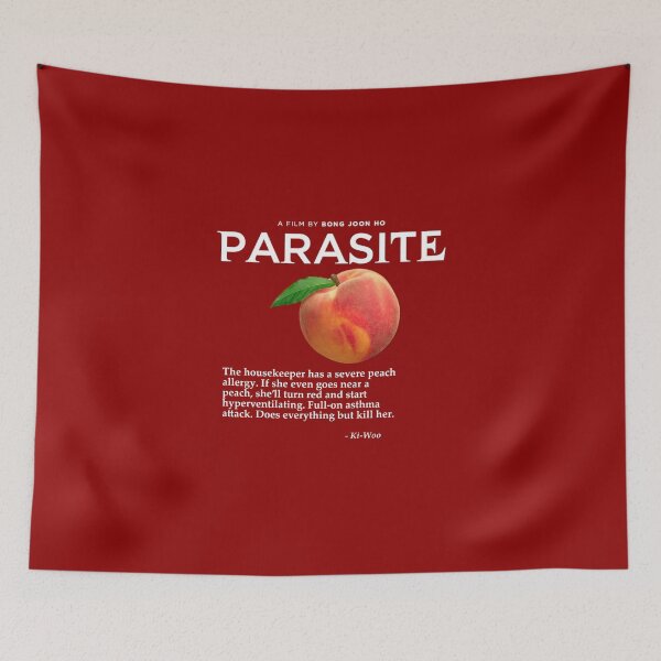 Item preview, Parasite Peaches Quote - Blood Red designed and sold by Elliot Pidduck.