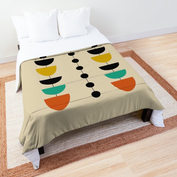Mid Century Bedspread - Vintage 1960s Mod Flower Power Mid ...