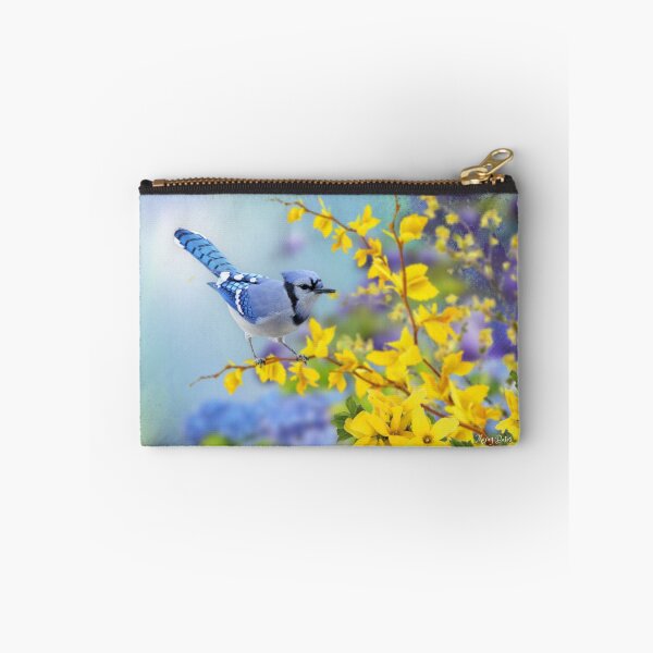 Item preview, Blue Jay on Forsythia designed and sold by MoragBates.