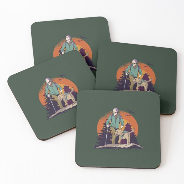 Item preview, Walking with a dog, forest designed and sold by DerSenat.