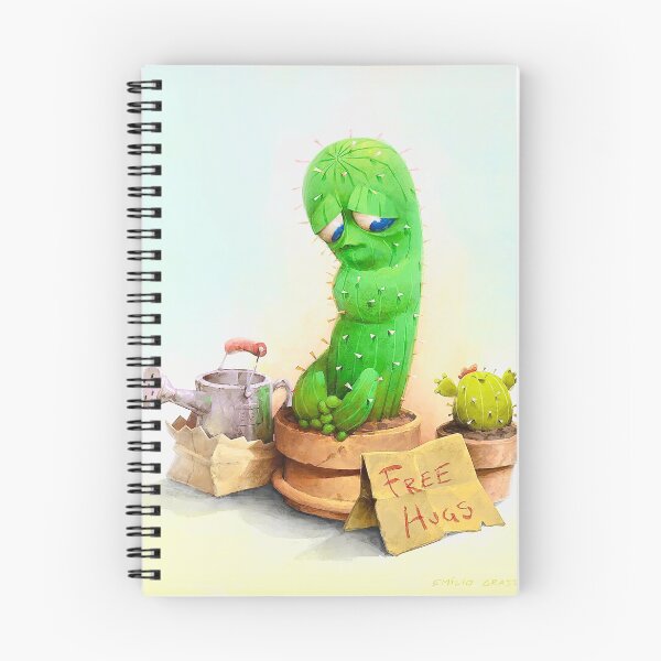 Item preview, Free Hugs Cute Sad Cactus designed and sold by E1000.
