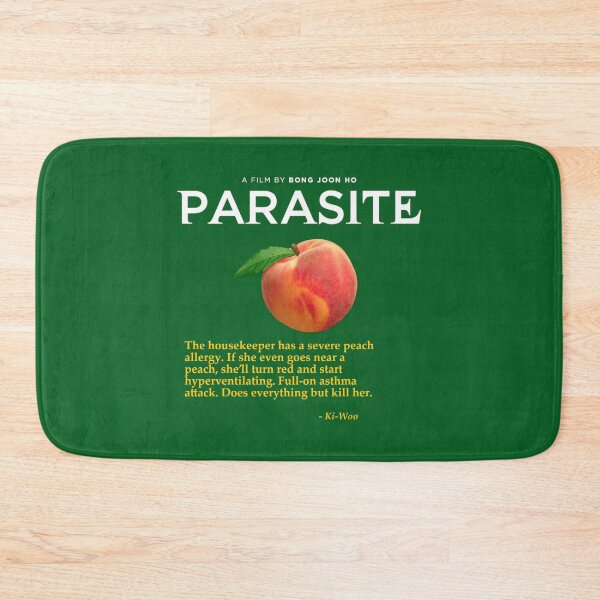 Item preview, Parasite Peaches Quote - Sewage Green designed and sold by Elliot Pidduck.