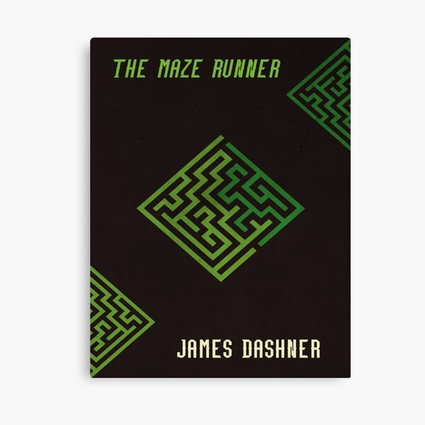 the maze runner book cover canvas print by a5 theglue redbubble