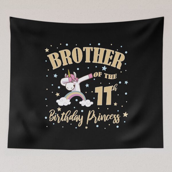 Item preview, Brother Of The 11th Birthday Princess Unicorn 11 Years Old product designed and sold by Grabitees.