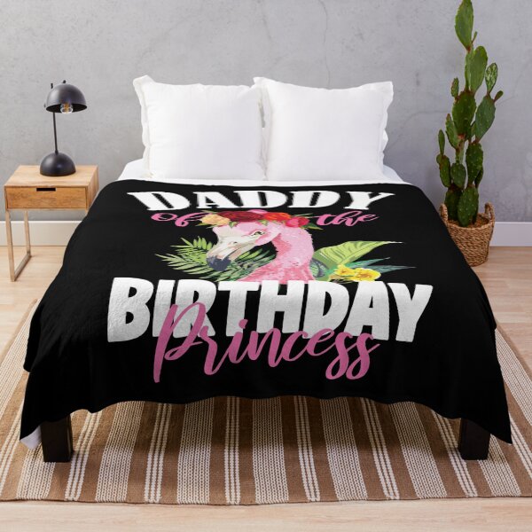 Item preview, Daddy Of The Birthday Princess Floral Flamingo Girls Party product designed and sold by Grabitees.