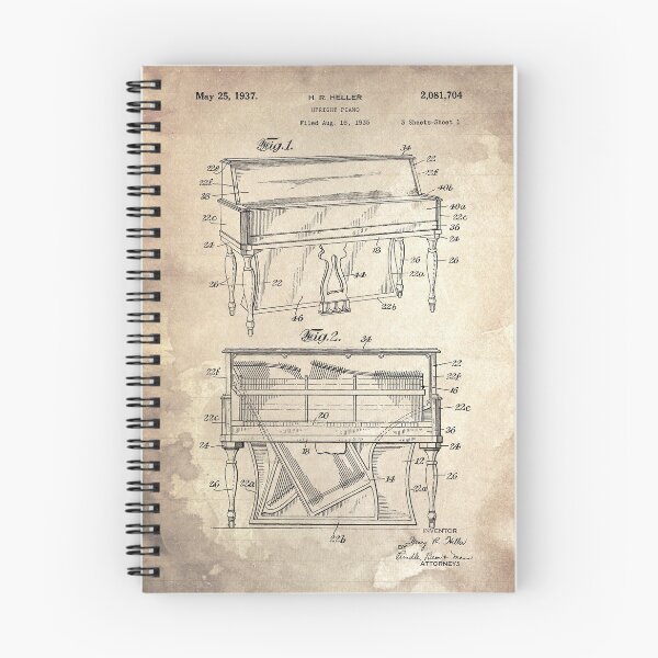 Item preview, 15 UPRIGHT PIANO Patent Year 1935 designed and sold by drawspots.