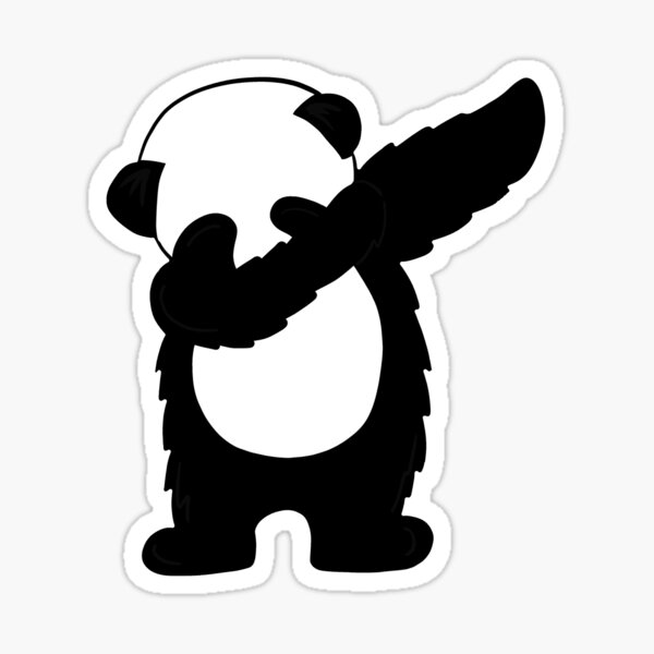 Cute Dabbing Panda Bear Dab Dance Sticker For Sale By Dukito Redbubble