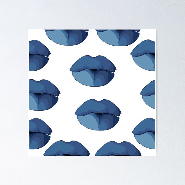 Item preview, Blue lips designed and sold by redgoch.