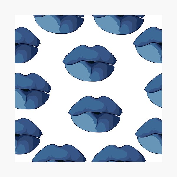 Item preview, Blue lips designed and sold by redgoch.