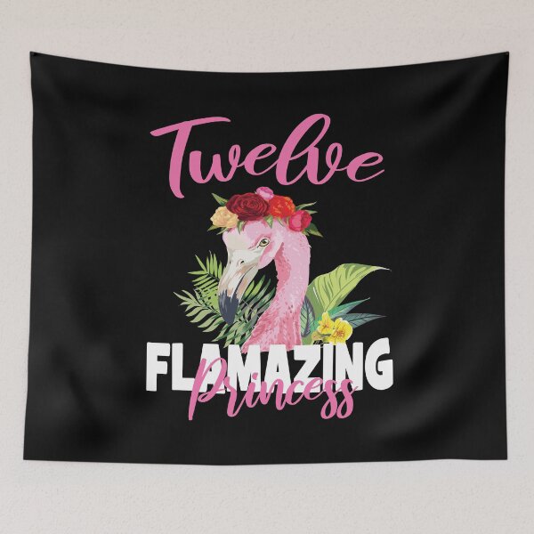 Item preview, Twelve Flamazing Princess 12th Girls Birthday 12 Years Old product designed and sold by Grabitees.