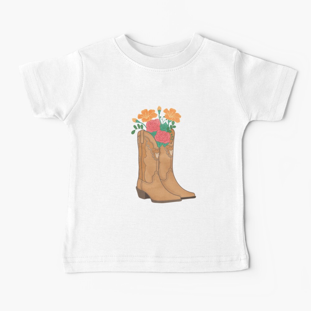 cowboy boots flowers