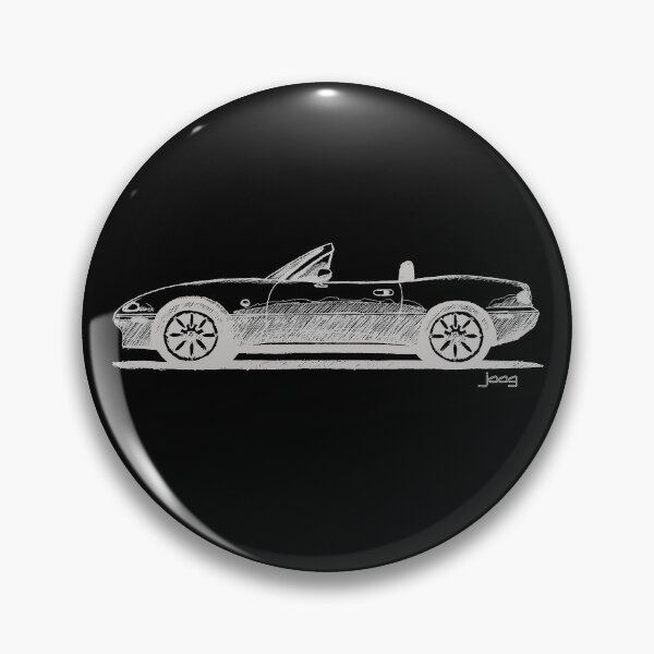 Item preview, My drawing of the white NA Japanese roadster car designed and sold by designjaag.