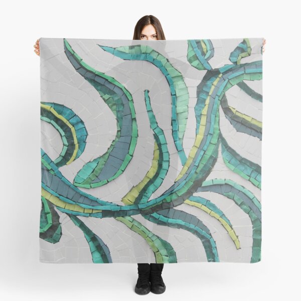 Entwined Mosaic by Sue Kershaw Scarf