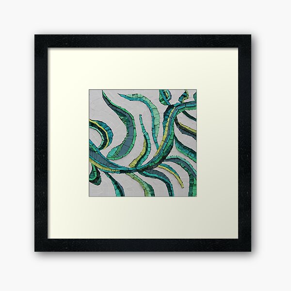 Entwined Mosaic by Sue Kershaw Framed Art Print