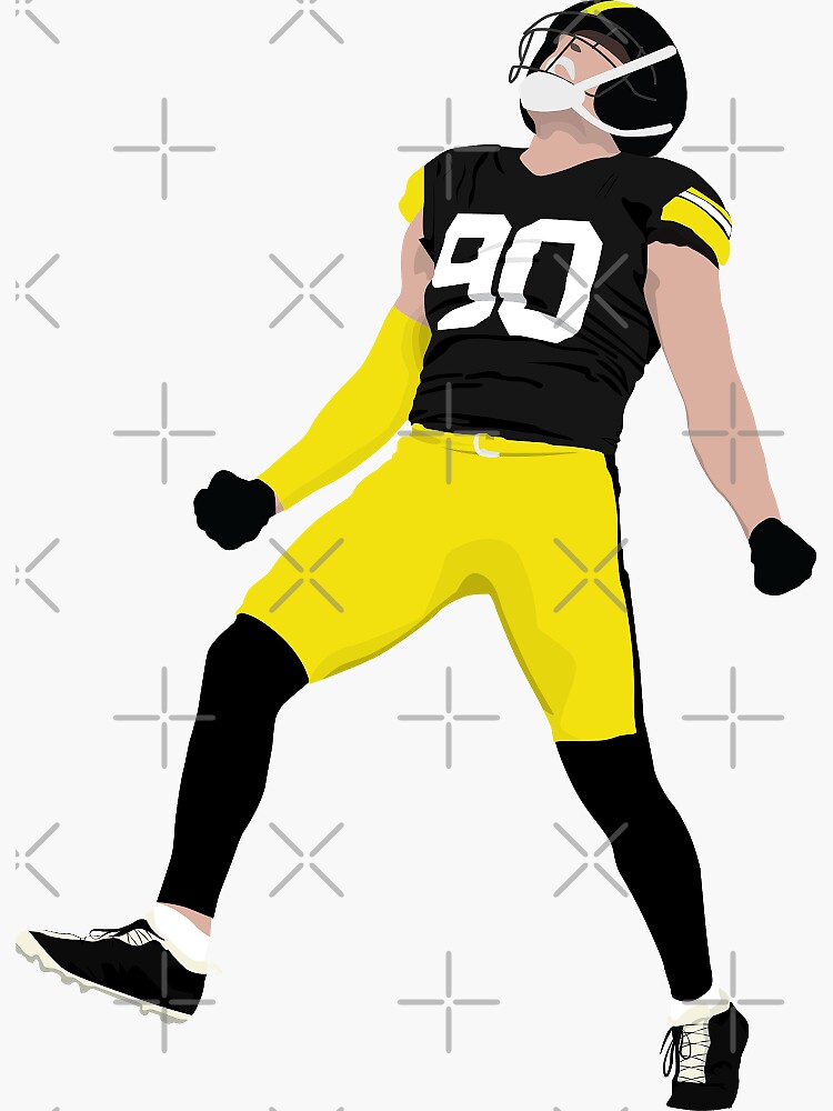 TJ Watt Jersey Art Board Print for Sale by WalkDesigns