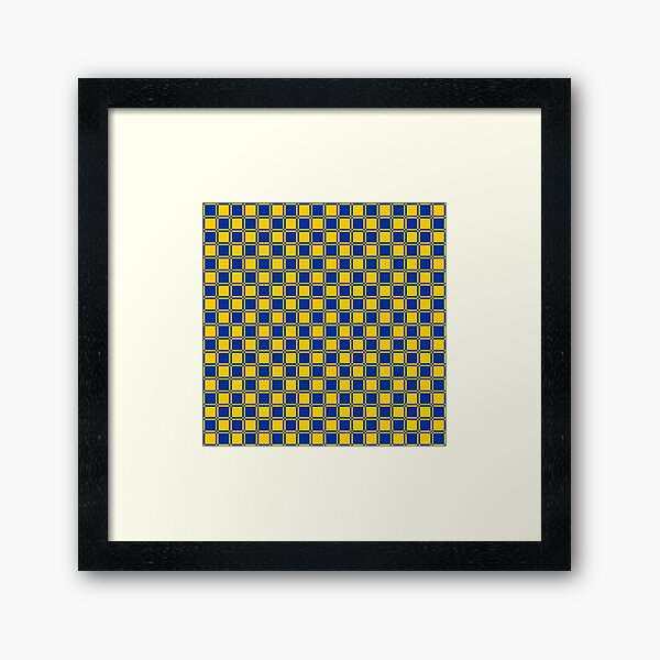 Item preview, EU Flag Colors | Grid Plaid Pattern - Blue and Gold designed and sold by Dator-Abstracts.