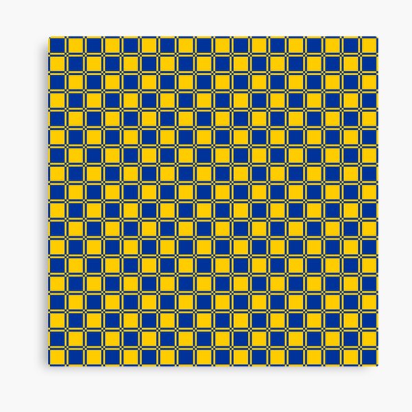 Item preview, EU Flag Colors | Grid Plaid Pattern - Blue and Gold designed and sold by Dator-Abstracts.