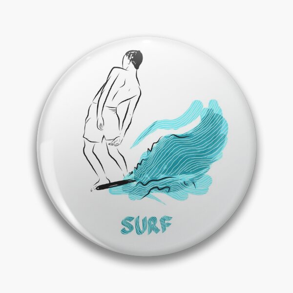 Item preview, SURFING long boarding style - drawing  designed and sold by Tropical Blood.