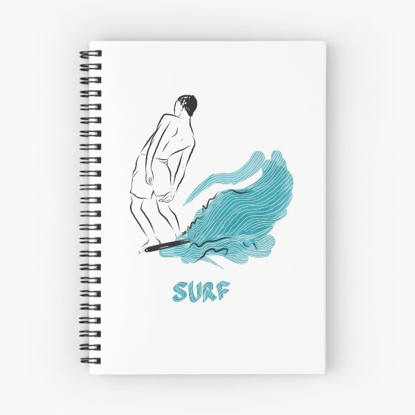 Item preview, SURFING long boarding style - drawing  designed and sold by Tropical Blood.
