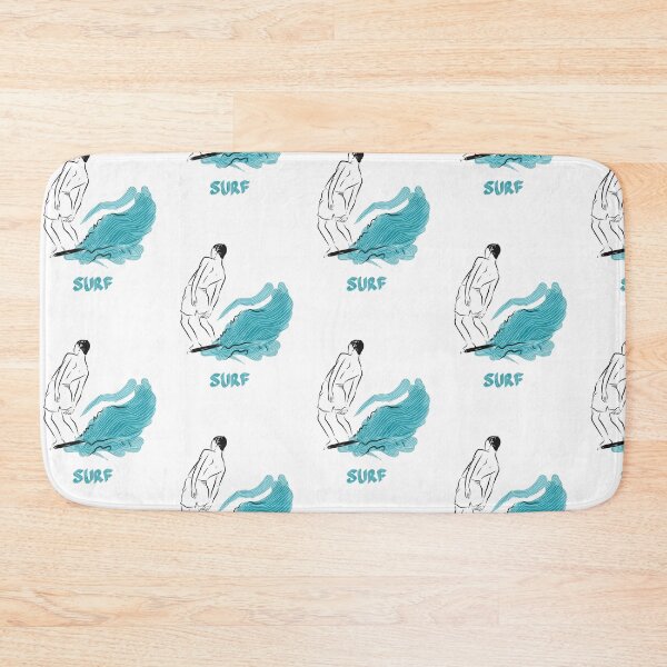 Item preview, SURFING long boarding style - drawing  designed and sold by Tropical Blood.