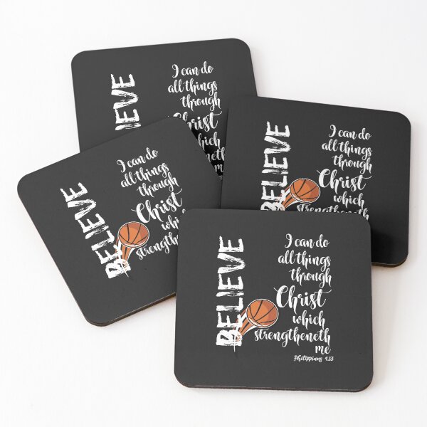 Aperçu de l'œuvre Je peux tout faire Basket-ball de versets bibliques KJV créée et vendue par motivateme.