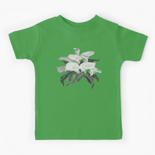 Camiseta para niños «Hermosas flores blancas de cala a la luz del sol» de  taiche | Redbubble