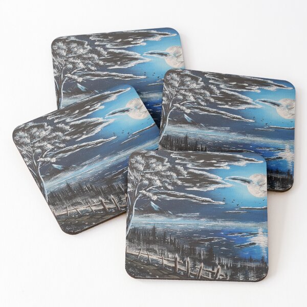 Item preview, Mystical Moonlit Path Painting designed and sold by Paintings by Diaz.