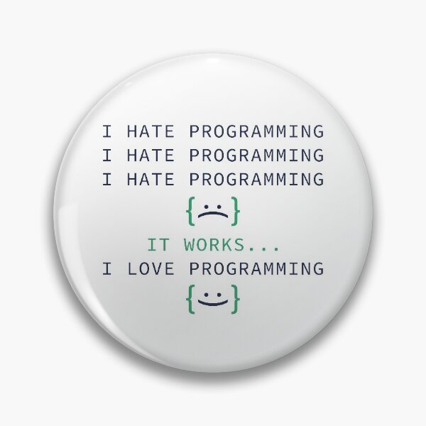 Item preview, I Hate Programming designed and sold by LuckyFoxDesigns.