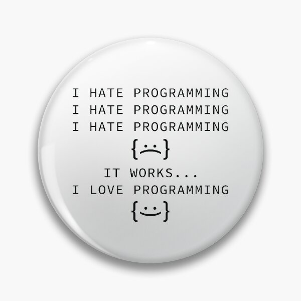 Item preview, I Hate Programming designed and sold by LuckyFoxDesigns.