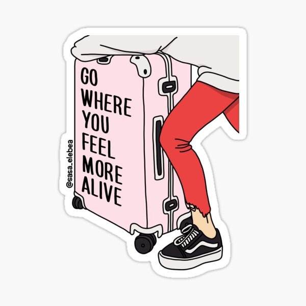 Go by Sasa Elebea Sticker