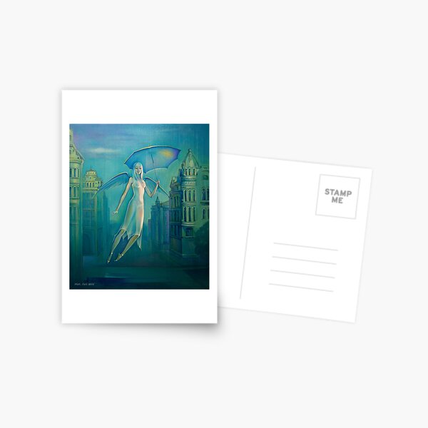 Angel of a rain. Postcard