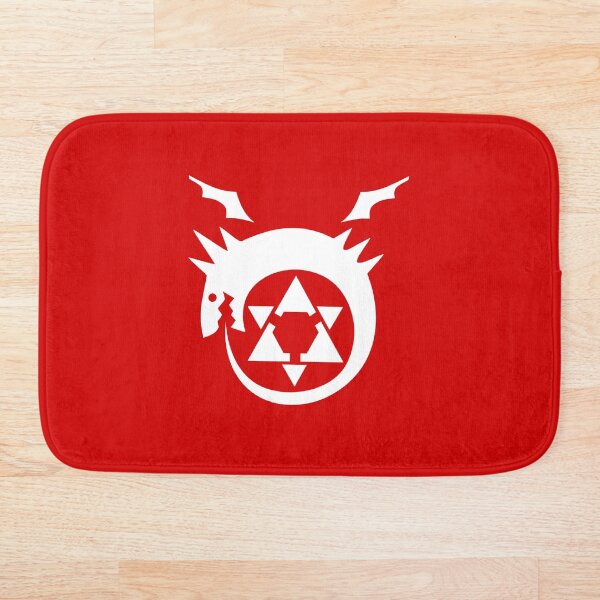 Item preview, Fullmetal Alchemist- ouroboros homunculus symbol white designed and sold by Zetsubou Champloo.
