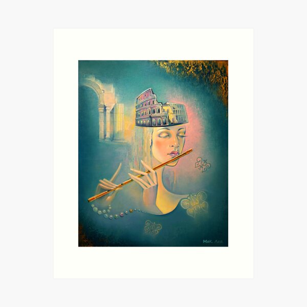 The song of the forgotten Gods. Art Print