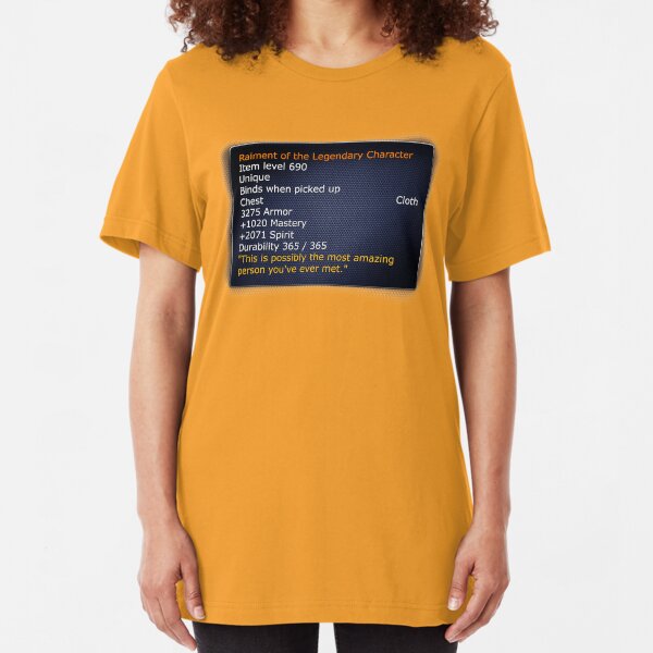 Rainment of The Legendary Character Slim Fit T-Shirt