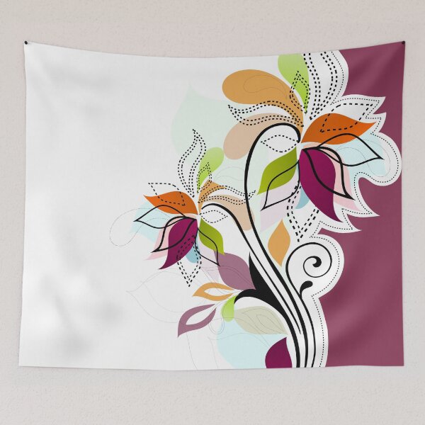 Item preview, Abstract Floral Design 1 designed and sold by Makanahele.