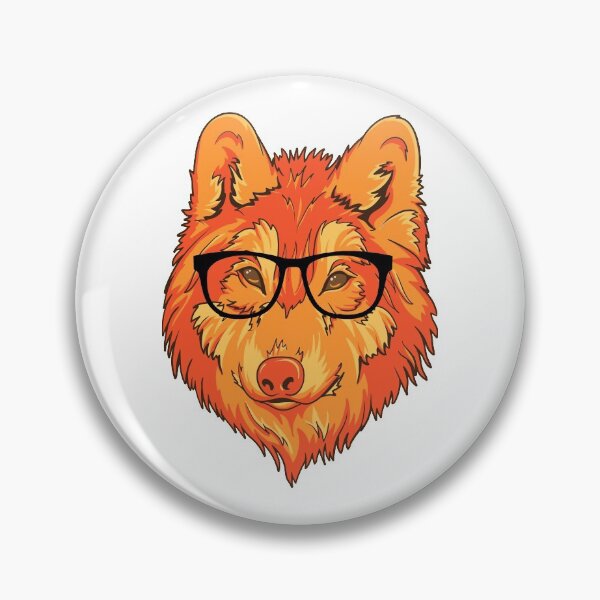 Item preview, Hipster Wolf designed and sold by anabellstar design co.