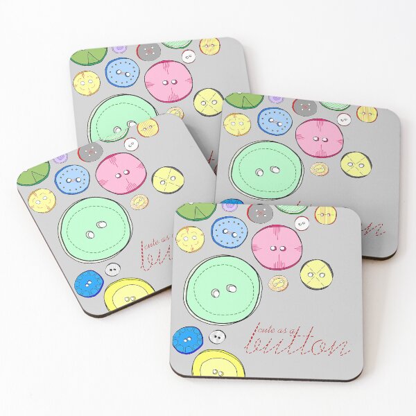 Item preview, Pastel Colorful Buttons Illustration designed and sold by Hena Tayeb.