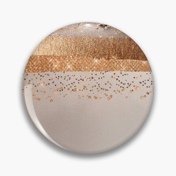 Item preview, Glitter and Metal Foil Strokes on Faux  Copper Blush Metal designed and sold by MysticMarble.