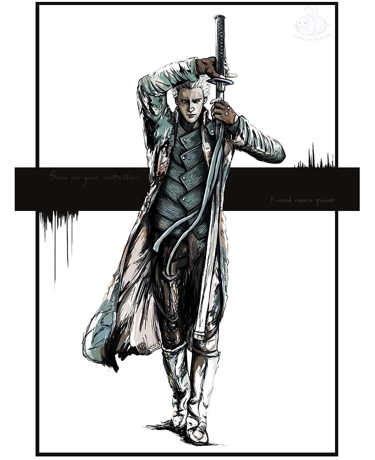 vergil (devil may cry and 1 more) drawn by bechu