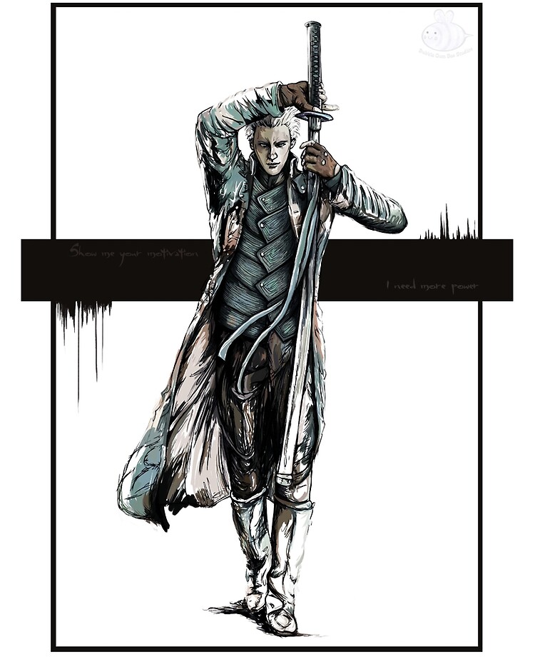 vergil (devil may cry and 1 more) drawn by kdash