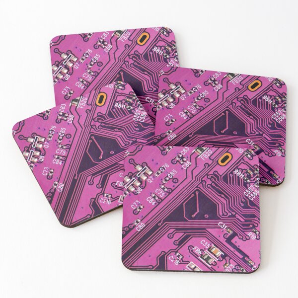 Item preview, Pink circuit board designed and sold by leobrix.