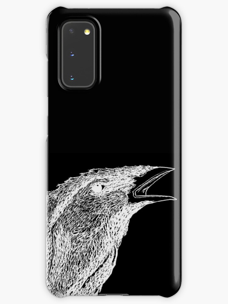 Corbeau Blanc Sur Fond Noir Case Skin For Samsung Galaxy By Bastien 23 Redbubble