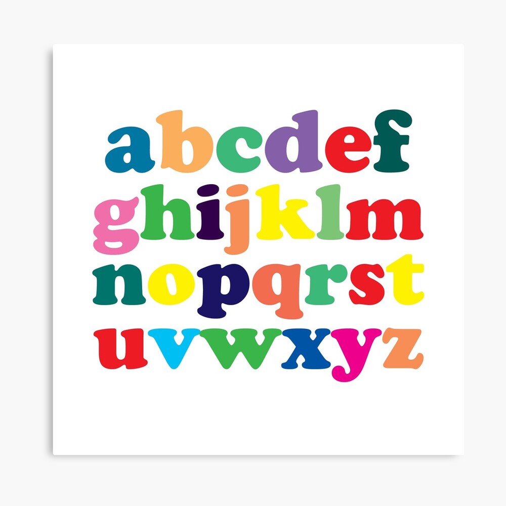 The Colorful Alphabet Classic Round Sticker