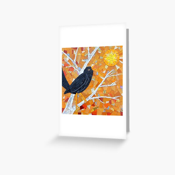 Evensong Mosaic by Sue Kershaw Greeting Card