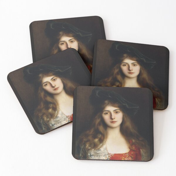 Item preview, Portrait Of A Young Woman by Albert Lynch Old Masters Fine Art Reproduction designed and sold by Xzendor7 Digital Art Creations.