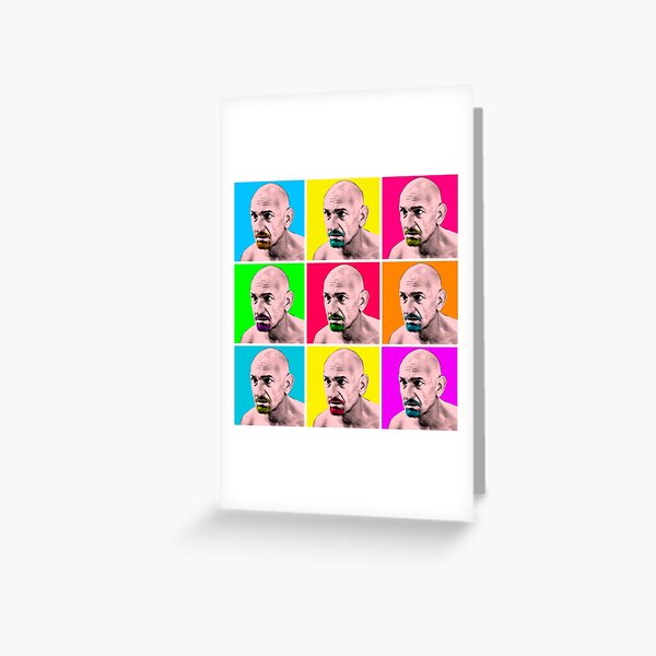 Don Logan Sexy Beast Warhol inspired Pop Art Greeting Card