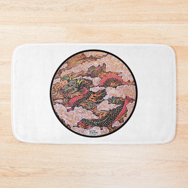 Item preview, Tattoo Style Dragon Irezumi Oriental Japanese Hand Drawn designed and sold by RetroVandal.
