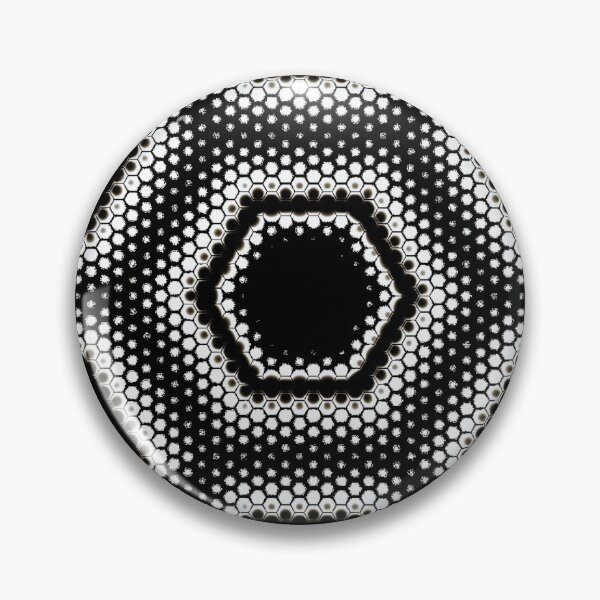 Item preview, Black and White Hexagon Print designed and sold by MOBpubdesign.
