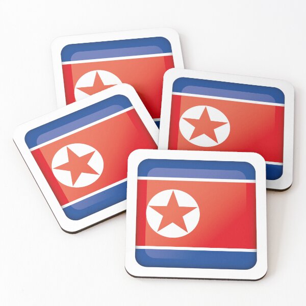 Item preview, Icon representing button flag of North Korea. Ideal for catalogs of institutional materials and geography designed and sold by LucianoCosmo.