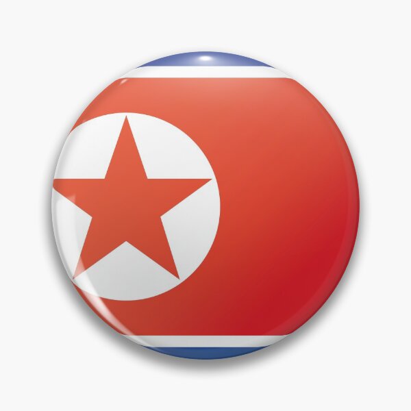 Item preview, Icon representing button flag of North Korea. Ideal for catalogs of institutional materials and geography designed and sold by LucianoCosmo.